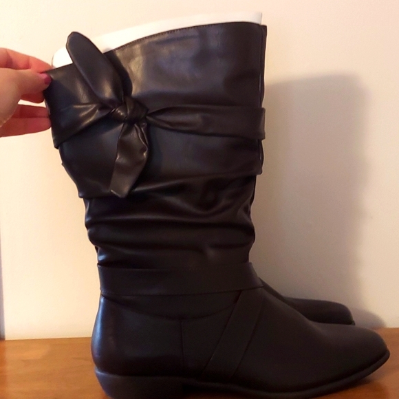 🌻 👢 Womens Wide Calf Boots Size 11| Comfort View - Picture 4 of 5